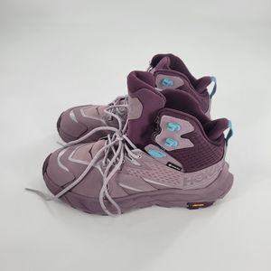 HOKA Womens Anacapa Mid GTX Hiker Elderberry Grape Lace Up Boots Size 8 NEW